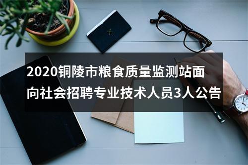 2020铜陵市粮食质量监测站面向社会招聘专业技术人员3人公告 图片